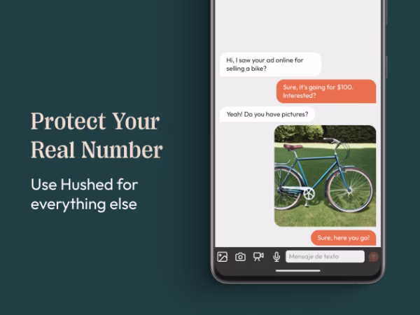 Hushed Private Phone Line: Lifetime Subscription - Image 3